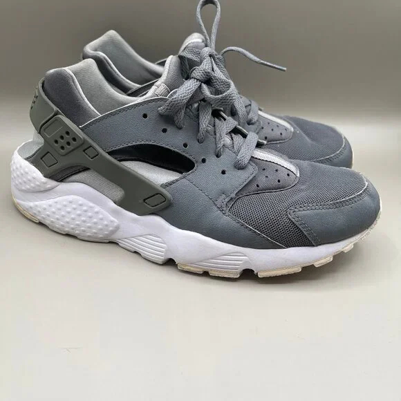 Nike Women's Grey Huarache Sz 9w - Picture 1 of 9